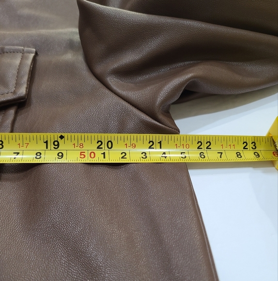 Lisadnyc The drop polyurethane shirt jacket womens sz.L - Picture 5 of 11